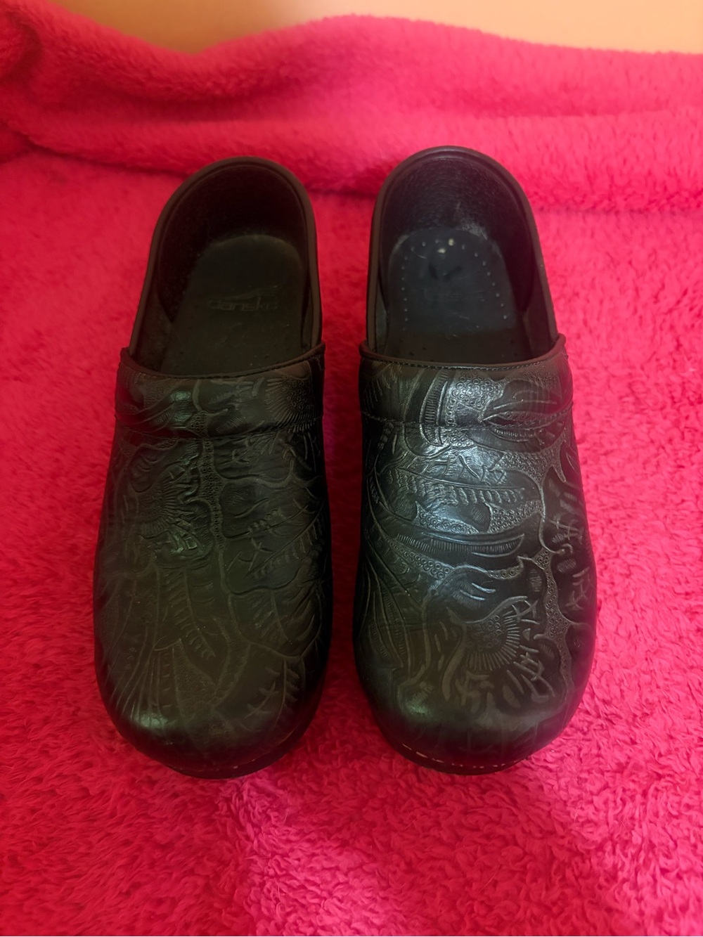 Dansko black leather shoes